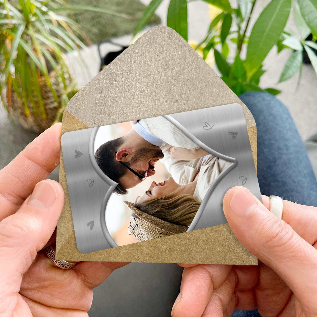 A Little Reminder Upload Photo - Personalized Couple Wallet Insert Card