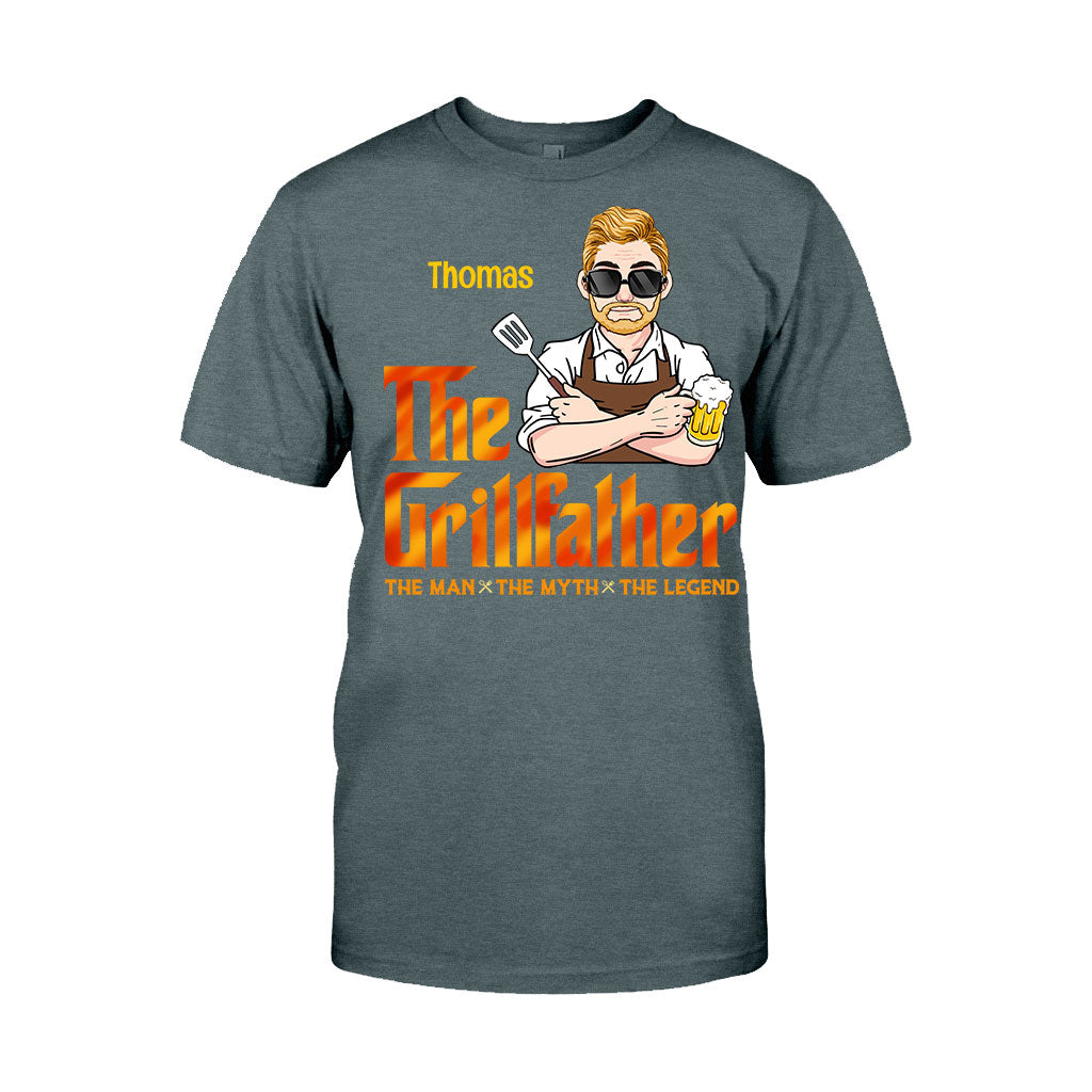 The Grillfather - Personalized Grilling T-shirt And Hoodie