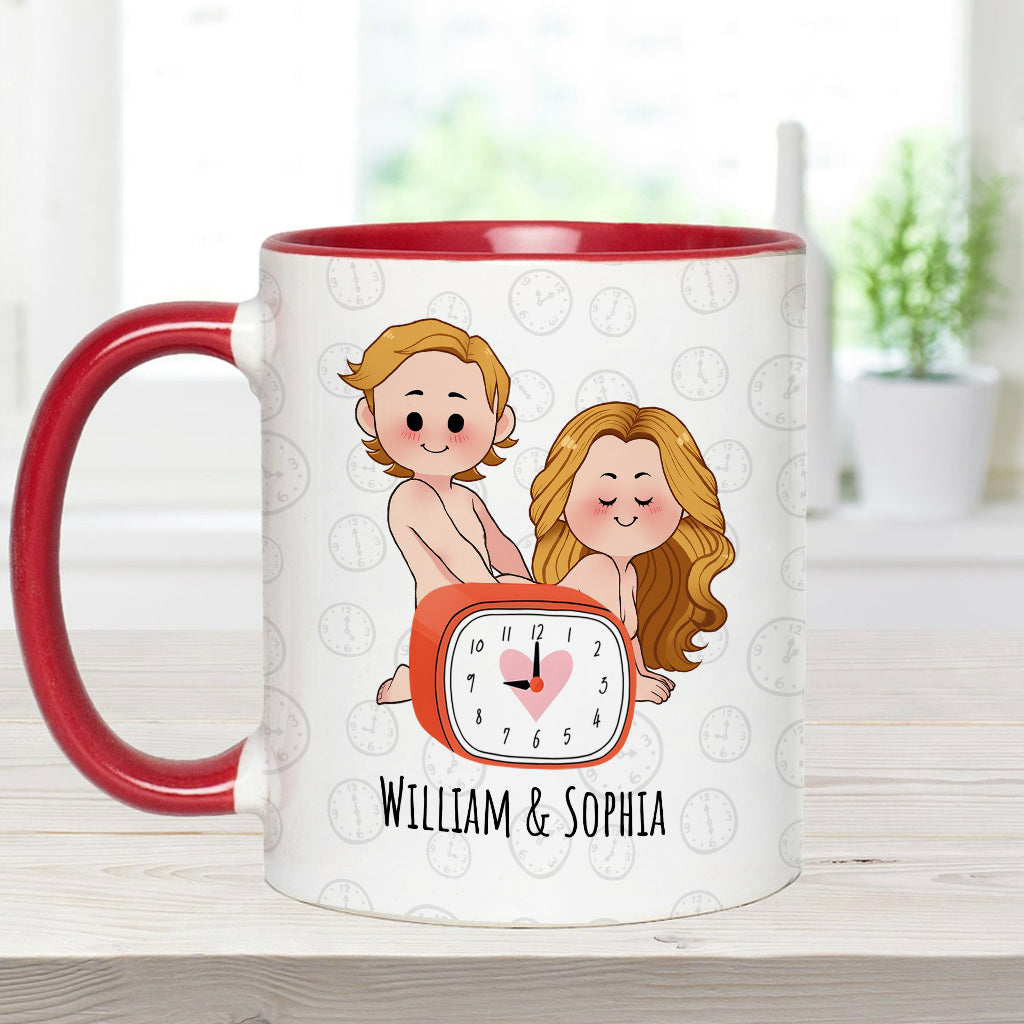 I'd Stay Up Past 9pm For You Clock - Personalized Couple Accent Mug