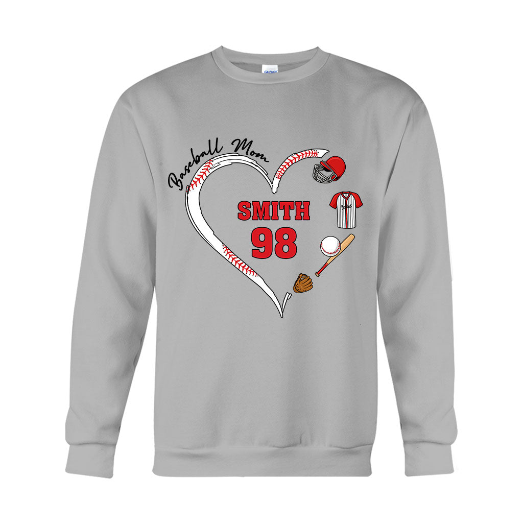 Baseball Mom - Personalized Baseball T-shirt And Hoodie