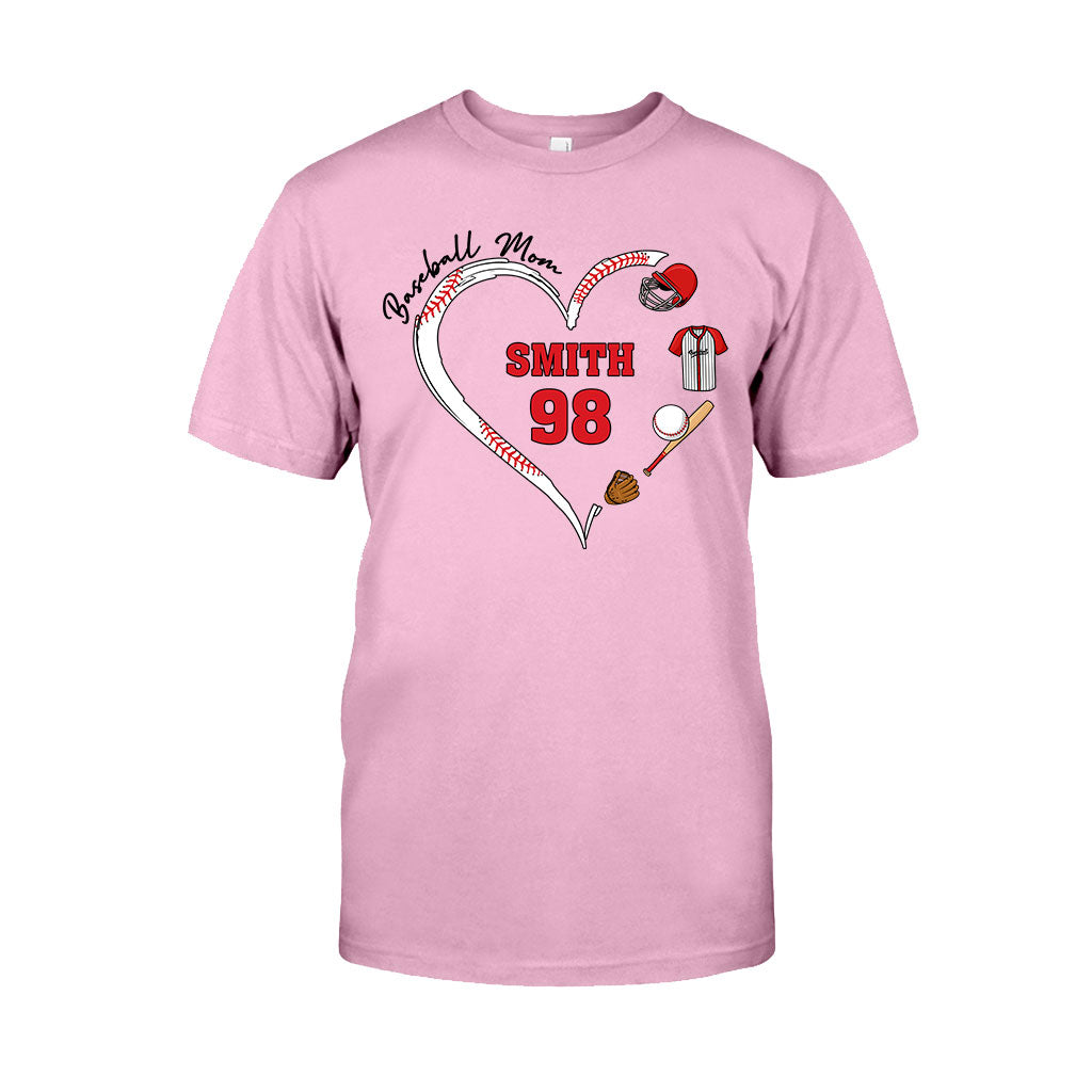 Baseball Mom - Personalized Baseball T-shirt And Hoodie