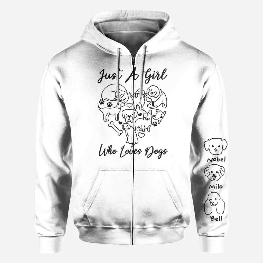Just A Girl Who Loves Dogs - Personalized Dog All Over Shirt