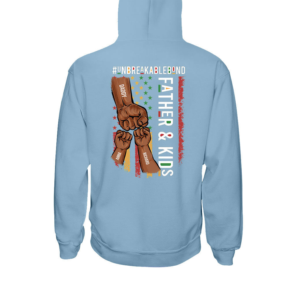 Father & Son Unbreakablebond - Personalized African American T-shirt and Hoodie