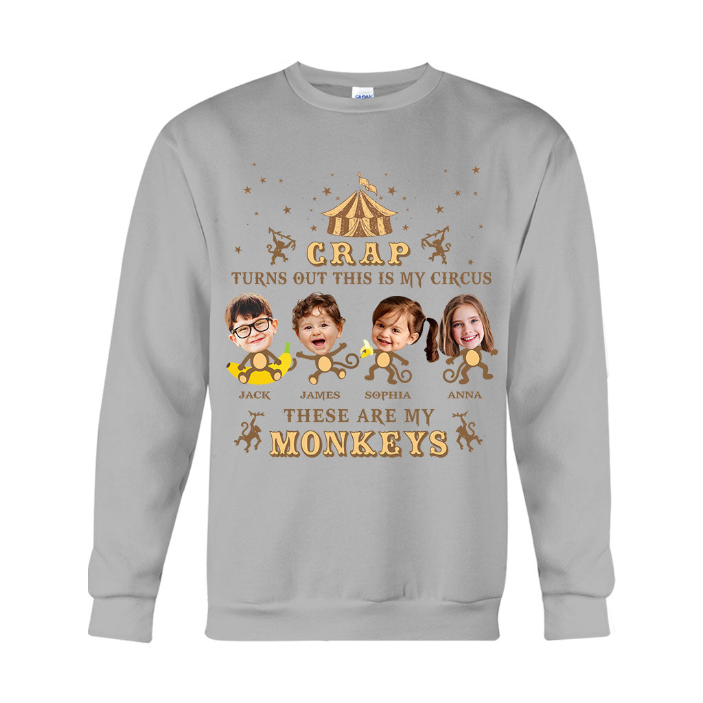 This Is My Circus These Are My Monkeys - Personalized Mother T-shirt And Hoodie