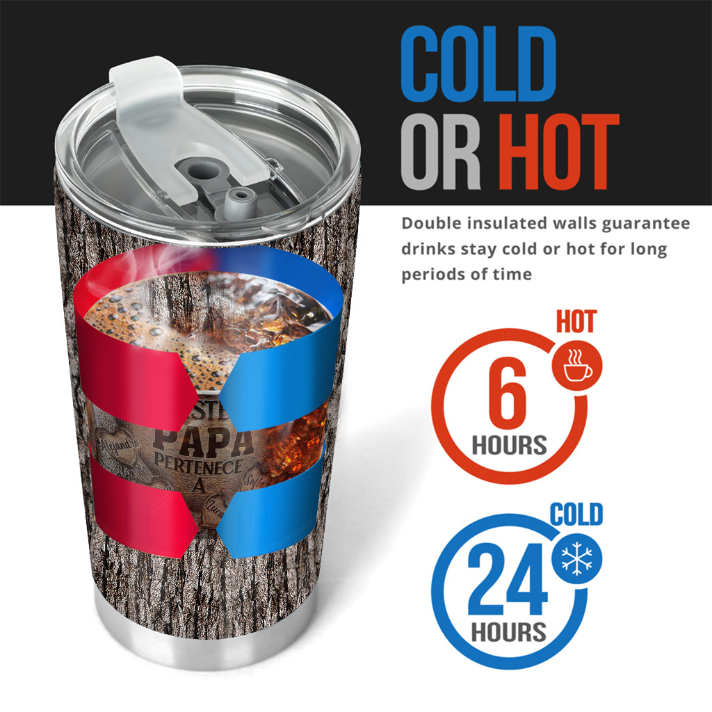 Este Papá Pertenece A - Personalized Father Tumbler