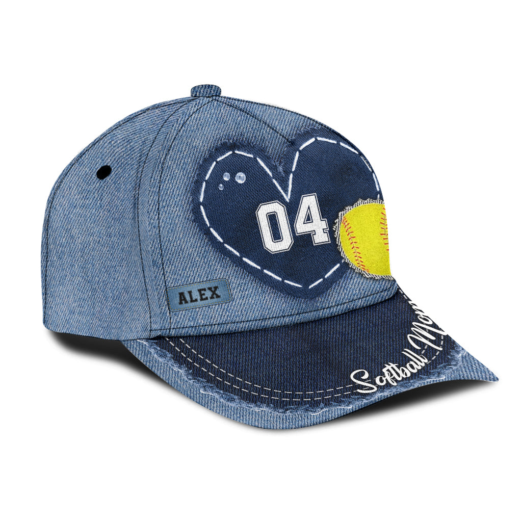 Softball Mom - Personalized Softball Classic Cap