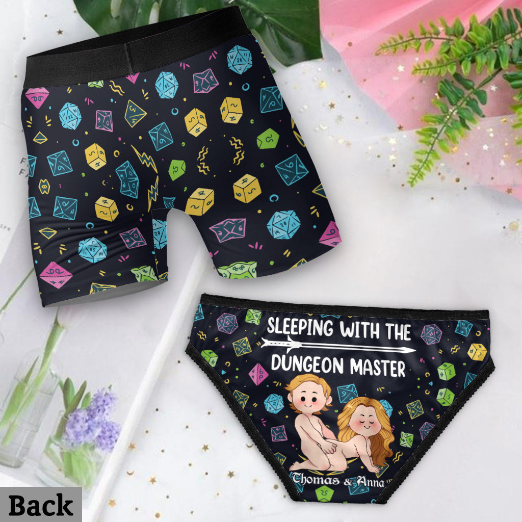 Sleeping With The DM - Personalized RPG Lace Border Women Briefs And Men’s Boxer Briefs