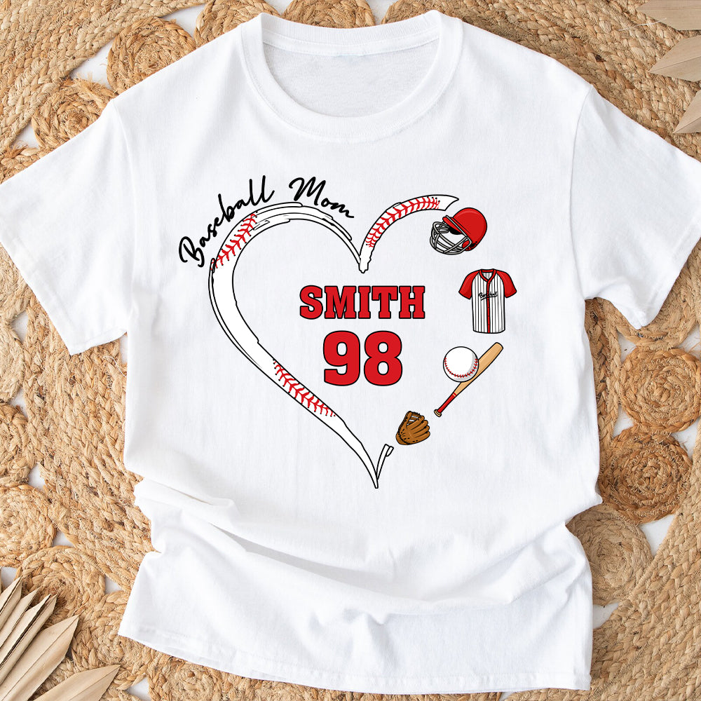 Baseball Mom - Personalized Baseball T-shirt And Hoodie