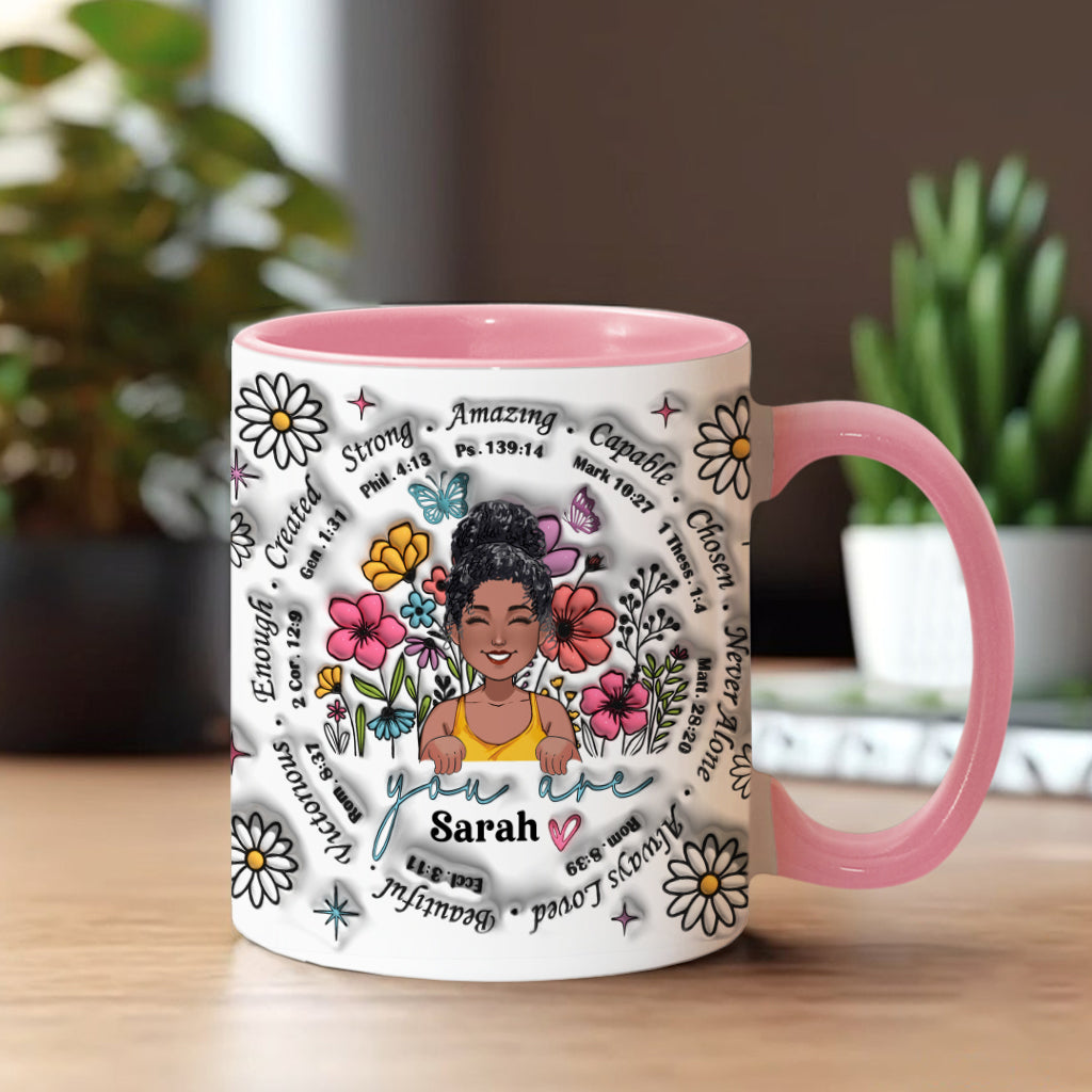 God Says You Are - Personalized African American Accent Mug