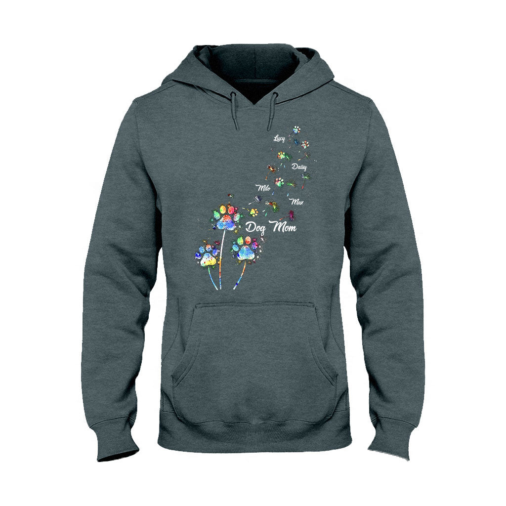 Dog Mom/ Cat Mom/ Pet Mom Colorful Dandelion - Personalized Dog T-shirt And Hoodie