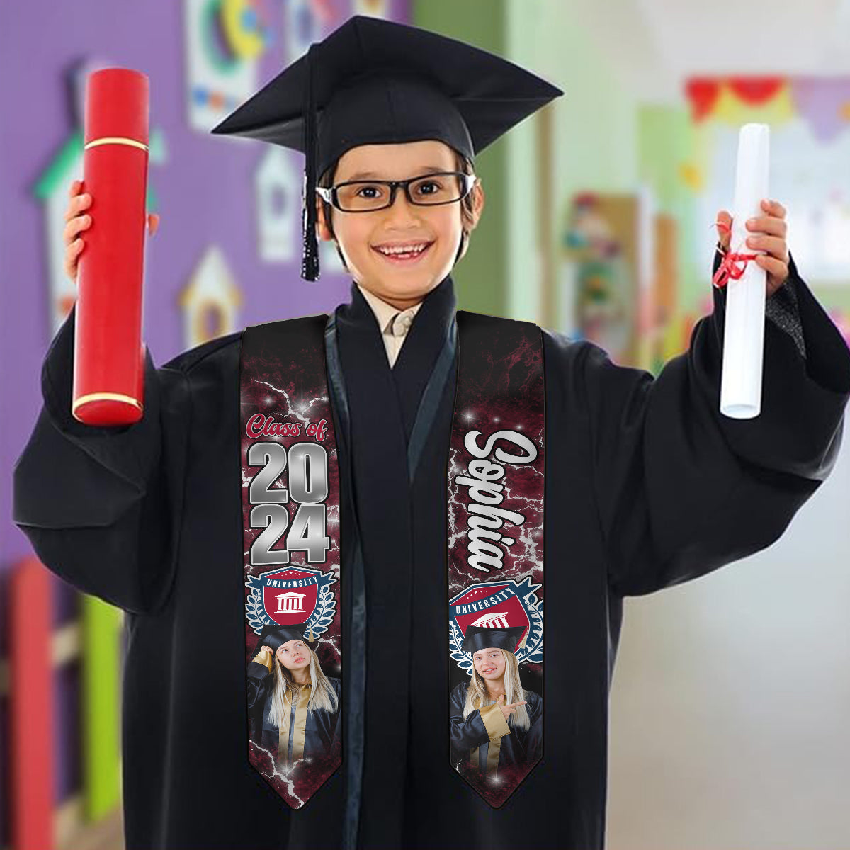 Proud Graduation 2024 - Personalized Graduation Graduation Stole