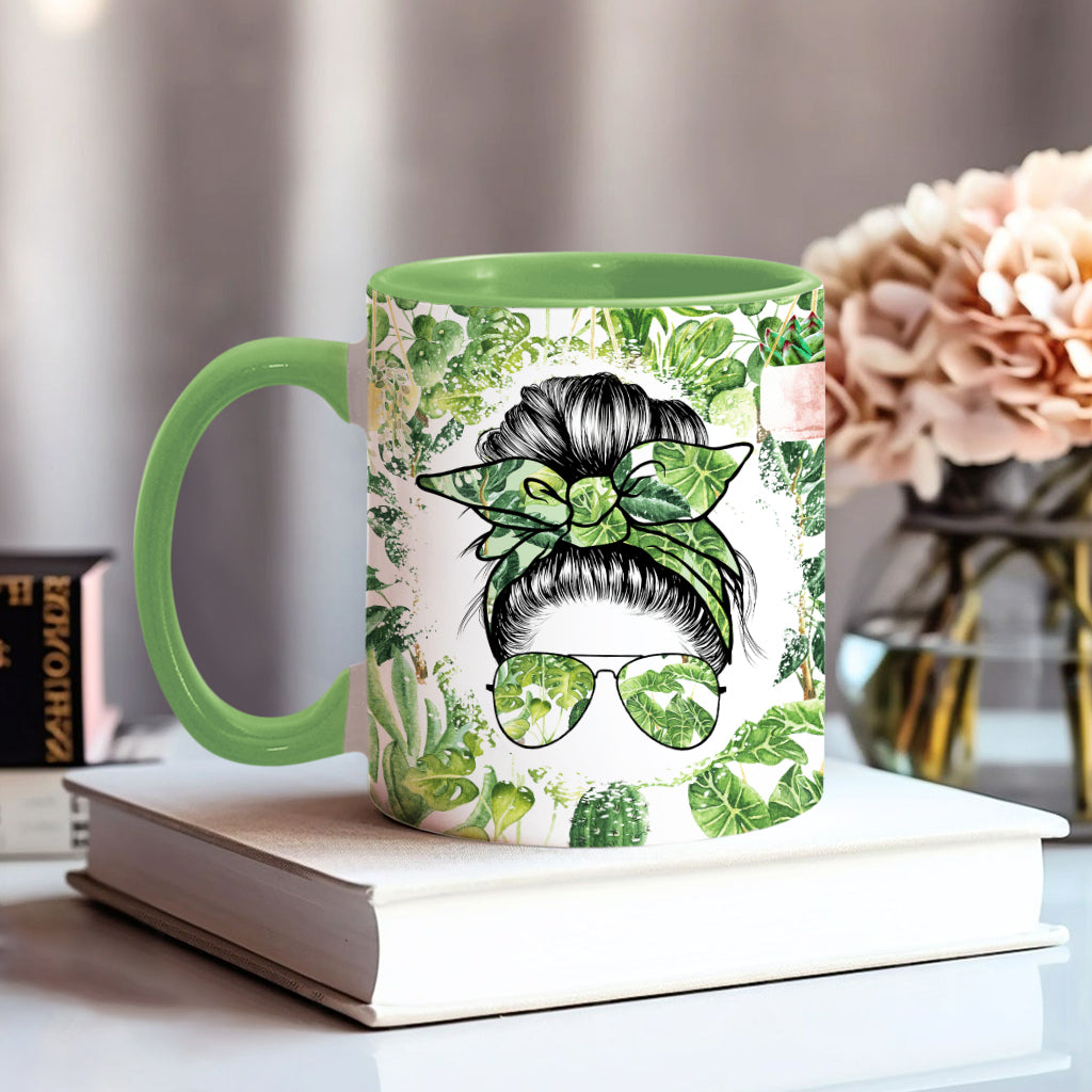 I'm A Plantaholic With Any Name - Personalized Gardening Accent Mug