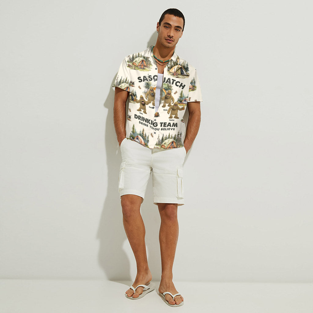Drink Till You Believe - Personalized Camping Hawaiian Shirt