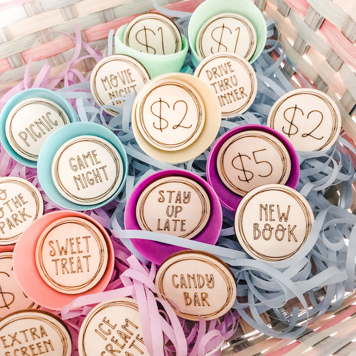 Easter Egg Tokens Set - Easter Day Easter Egg Tokens