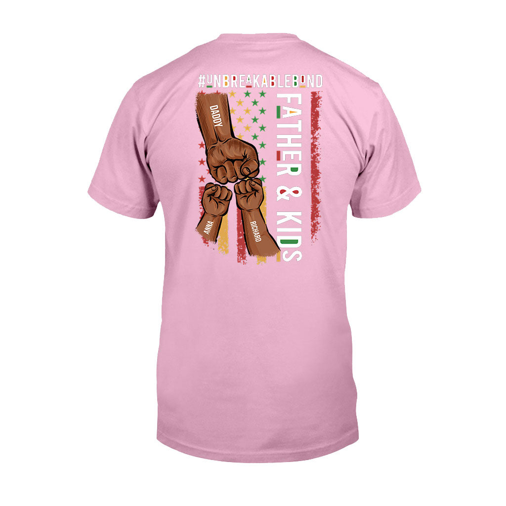 Father & Son Unbreakablebond - Personalized African American T-shirt and Hoodie
