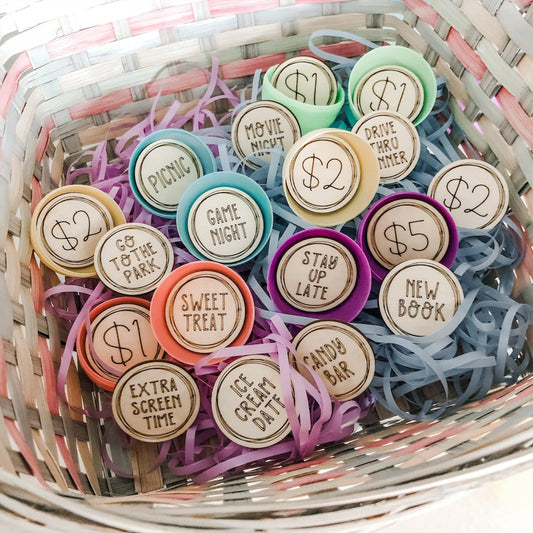 Easter Egg Tokens Set - Easter Day Easter Egg Tokens