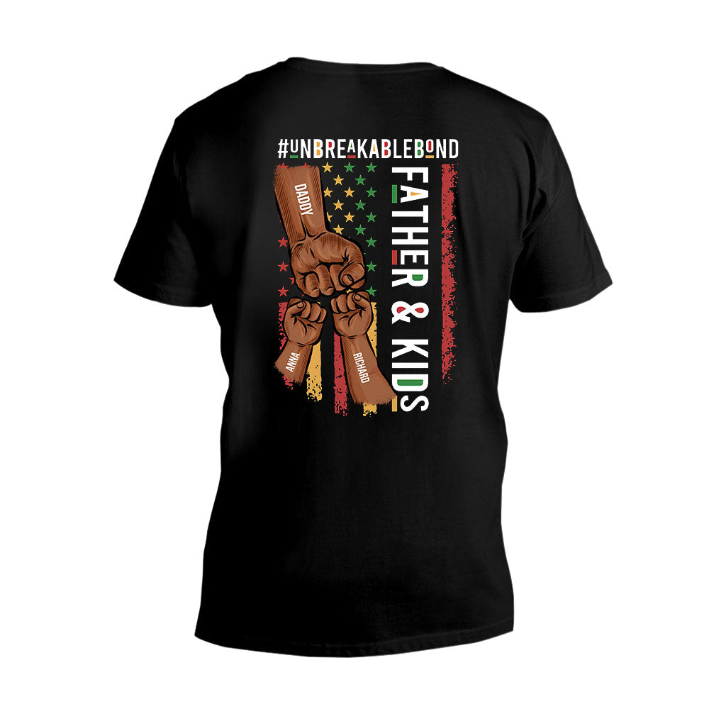 Father & Son Unbreakablebond - Personalized African American T-shirt and Hoodie