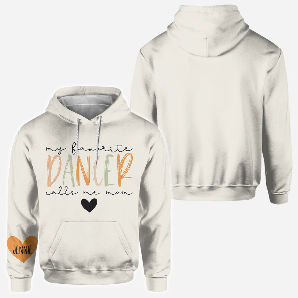 My Favorite Dancer Calls Me Mom With Any Name - Personalized Ballet All Over Shirt