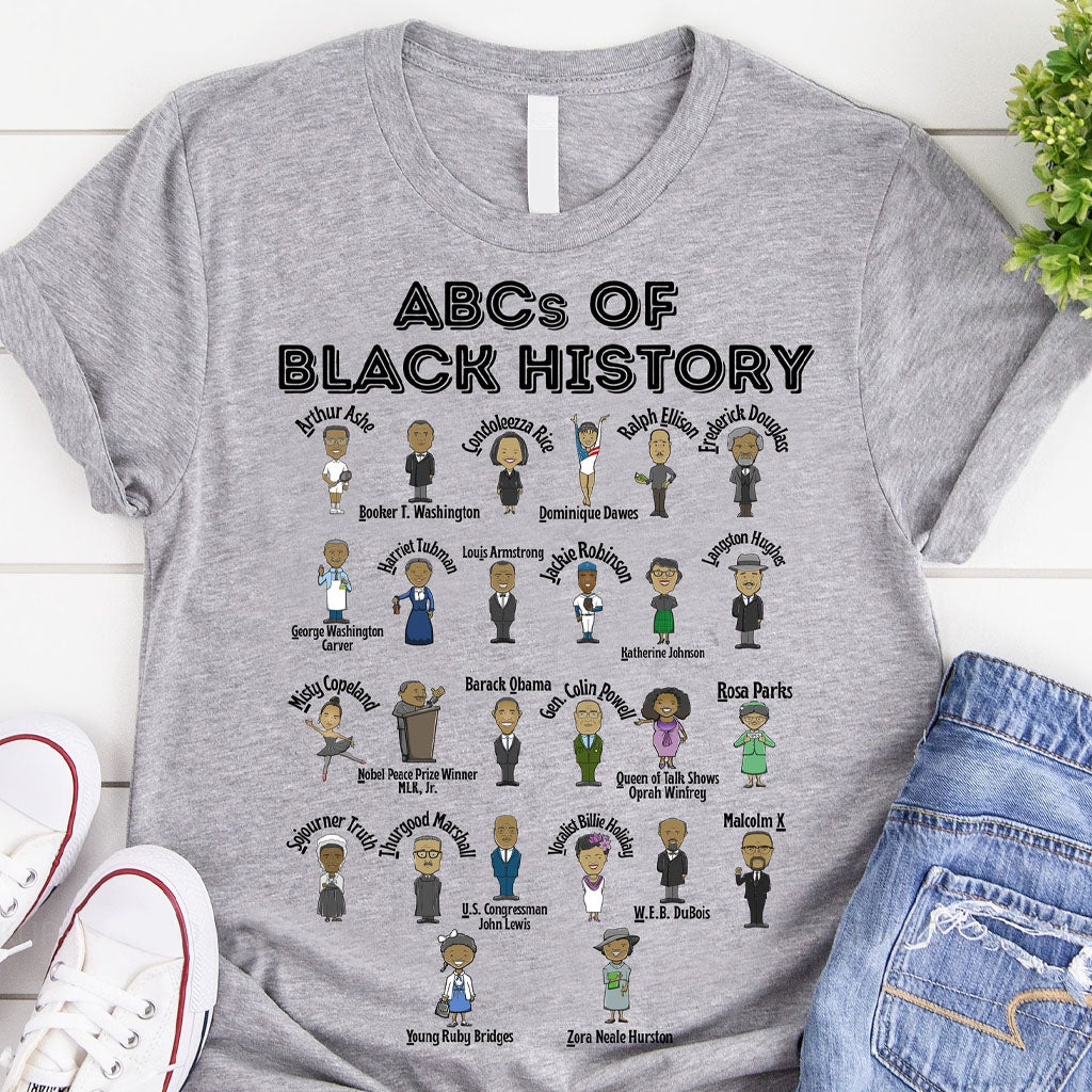 ABCs Of Black History - Personalized African American T-shirt And Hoodie