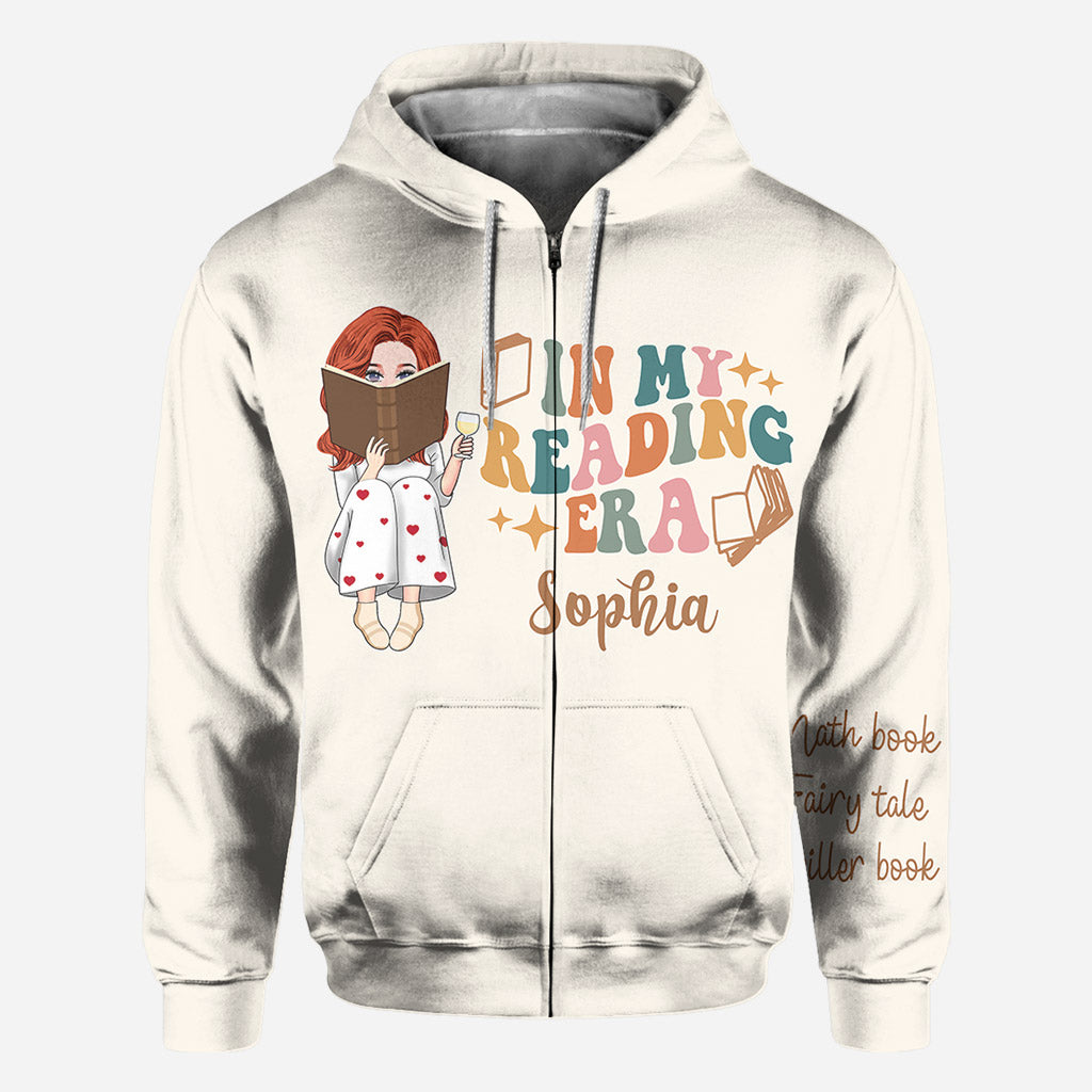 In My Reading Era - Personalized Book All Over Shirt