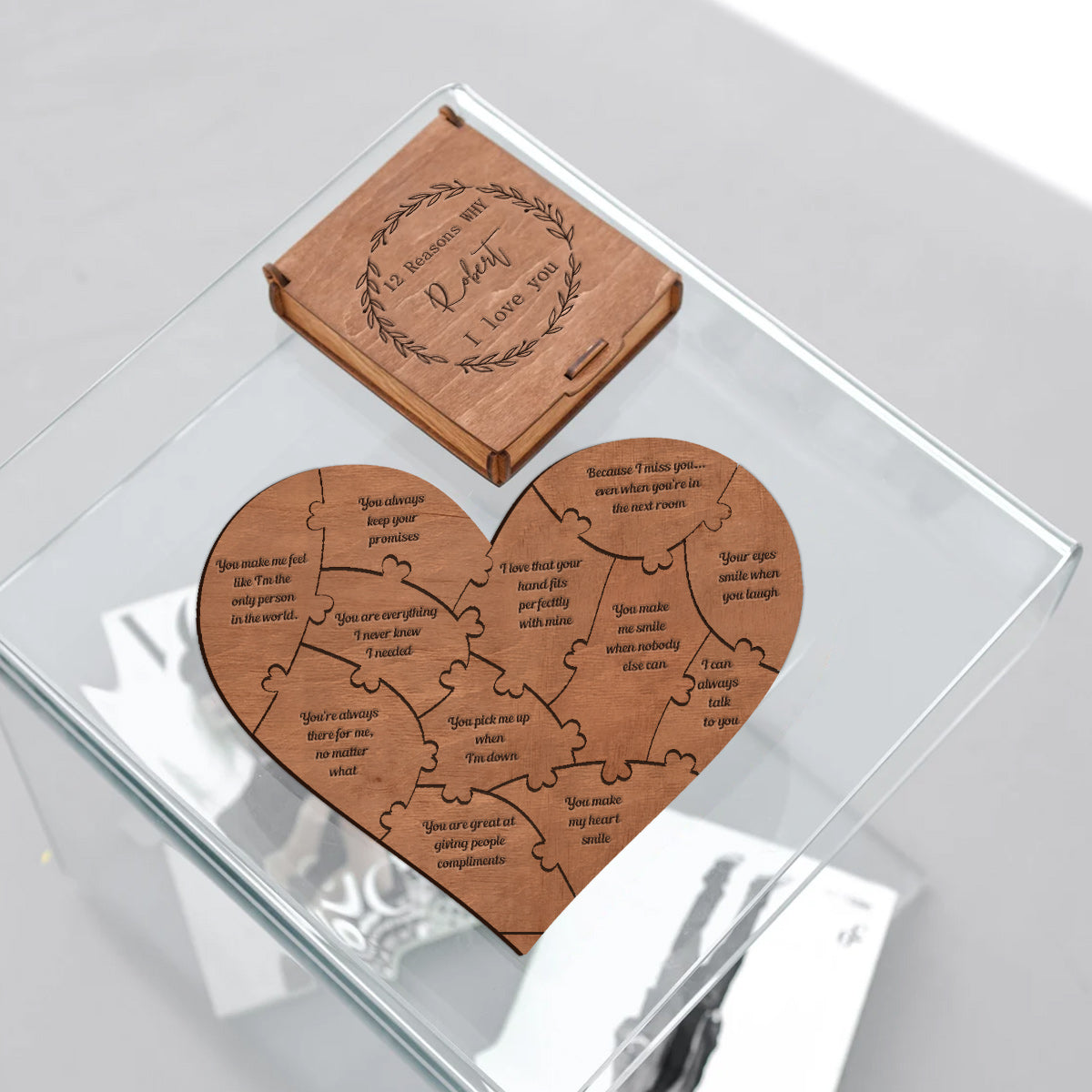 Reasons Why I Love You - Personalized Couple Reasons Why I Love You Heart Puzzle