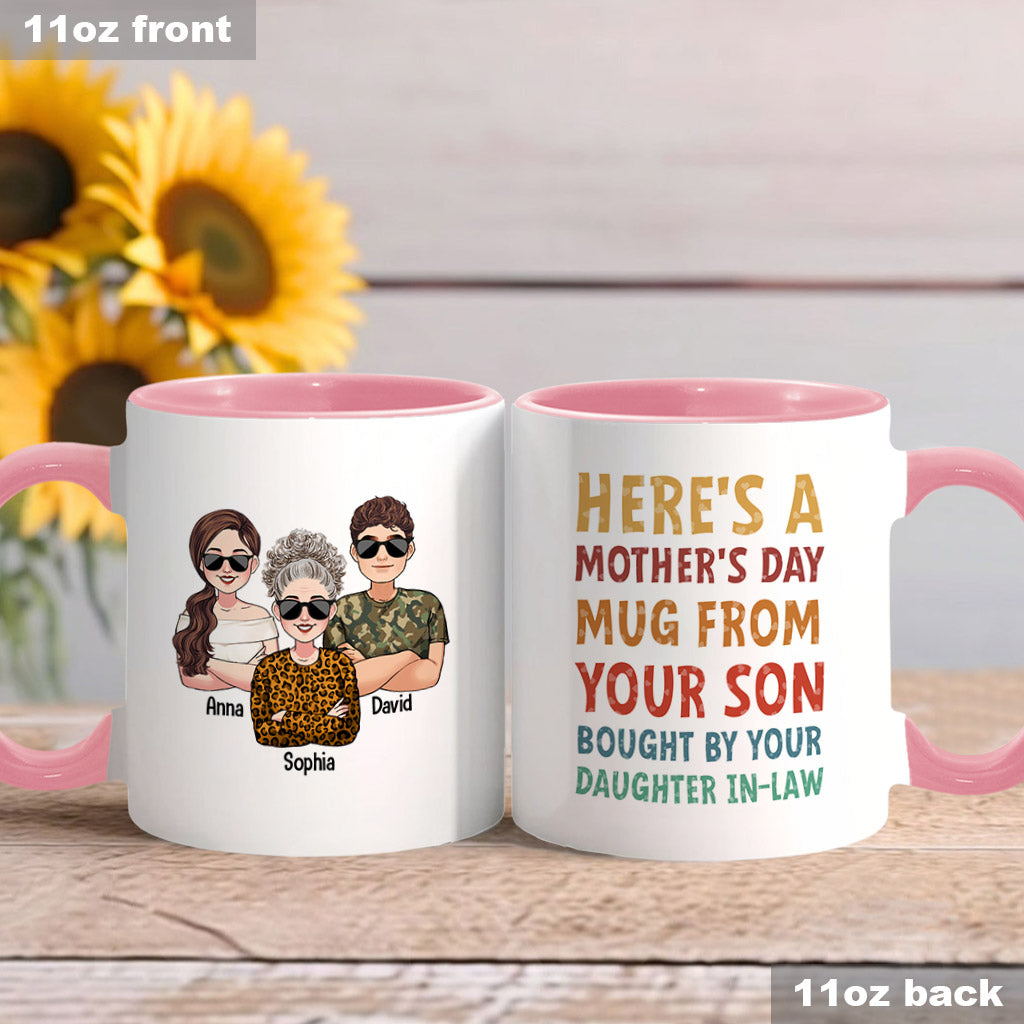 A Mug From Your Son/ Daughter - Personalized Mother Accent Mug