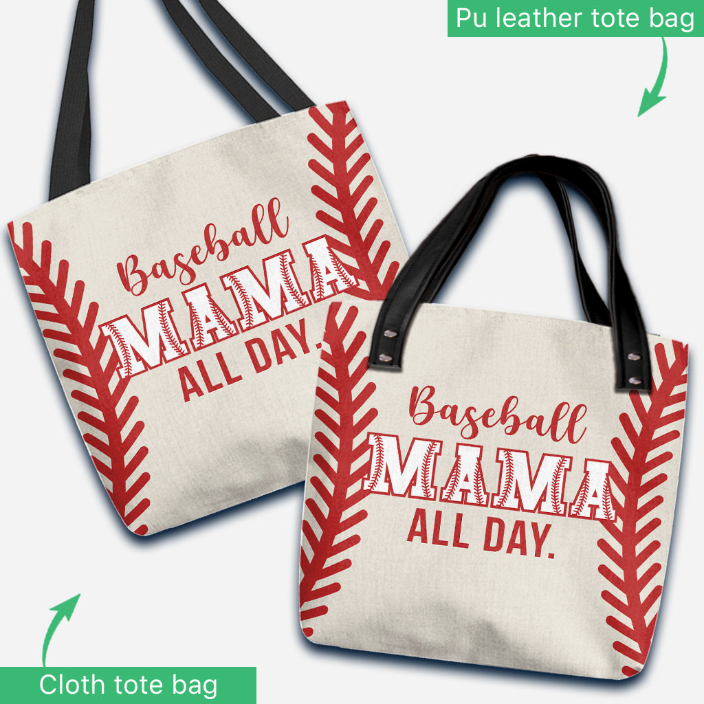 Baseball Mom - Personalized Baseball Tote Bag