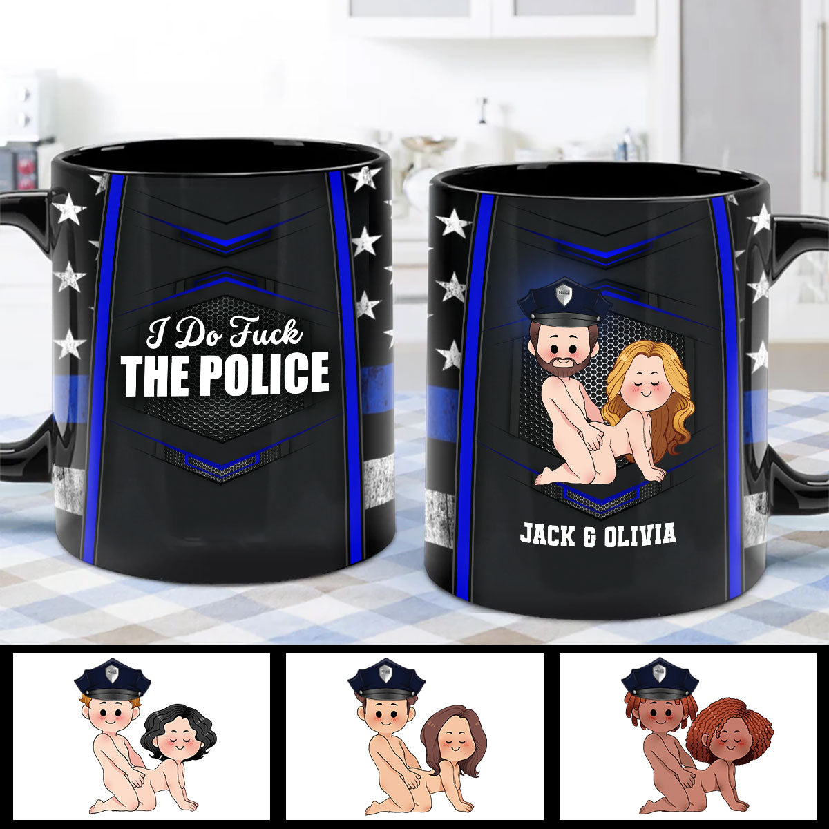 I Do Love The Police - Personalized Police Officer Mug