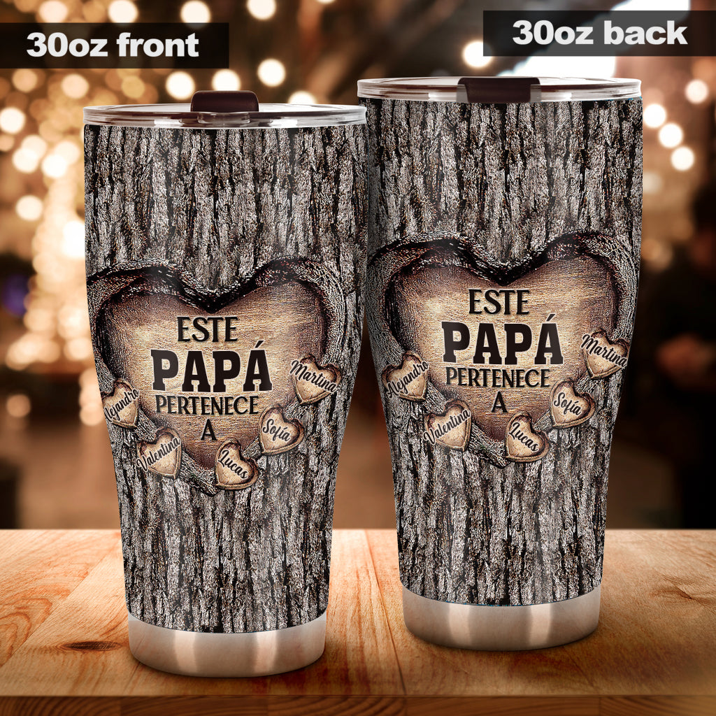 Este Papá Pertenece A - Personalized Father Tumbler