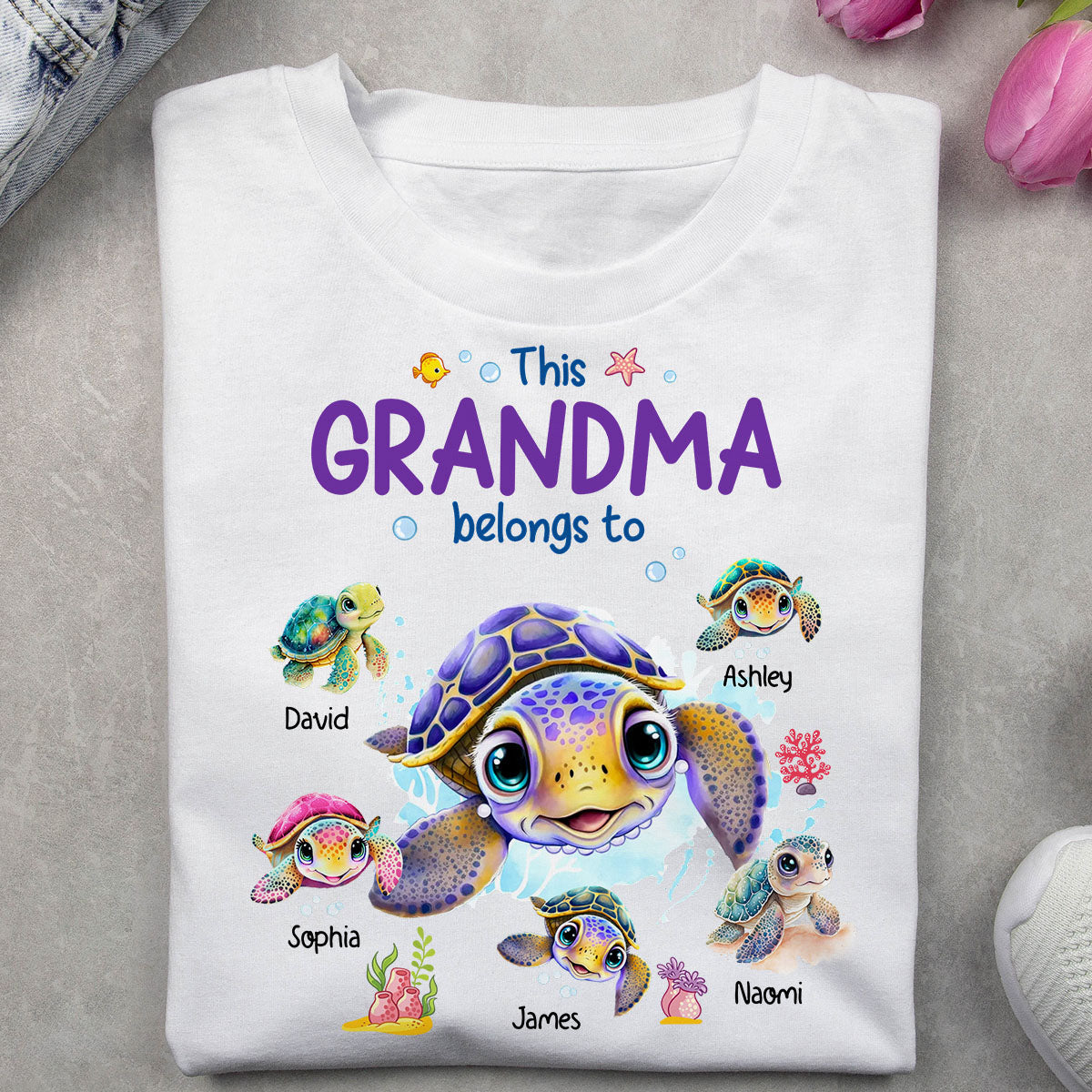 This Grandma Belongs To - Personalized Grandma T-shirt And Hoodie