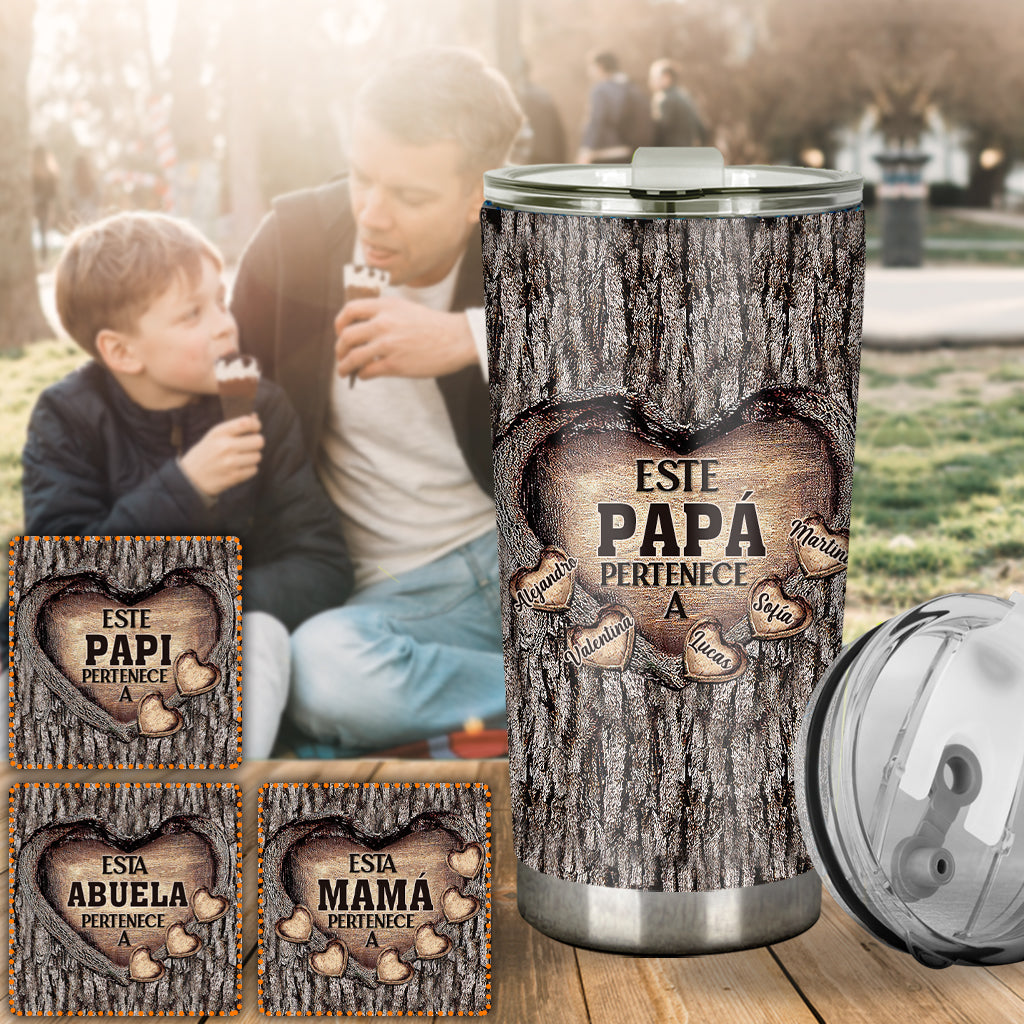 Este Papá Pertenece A - Personalized Father Tumbler