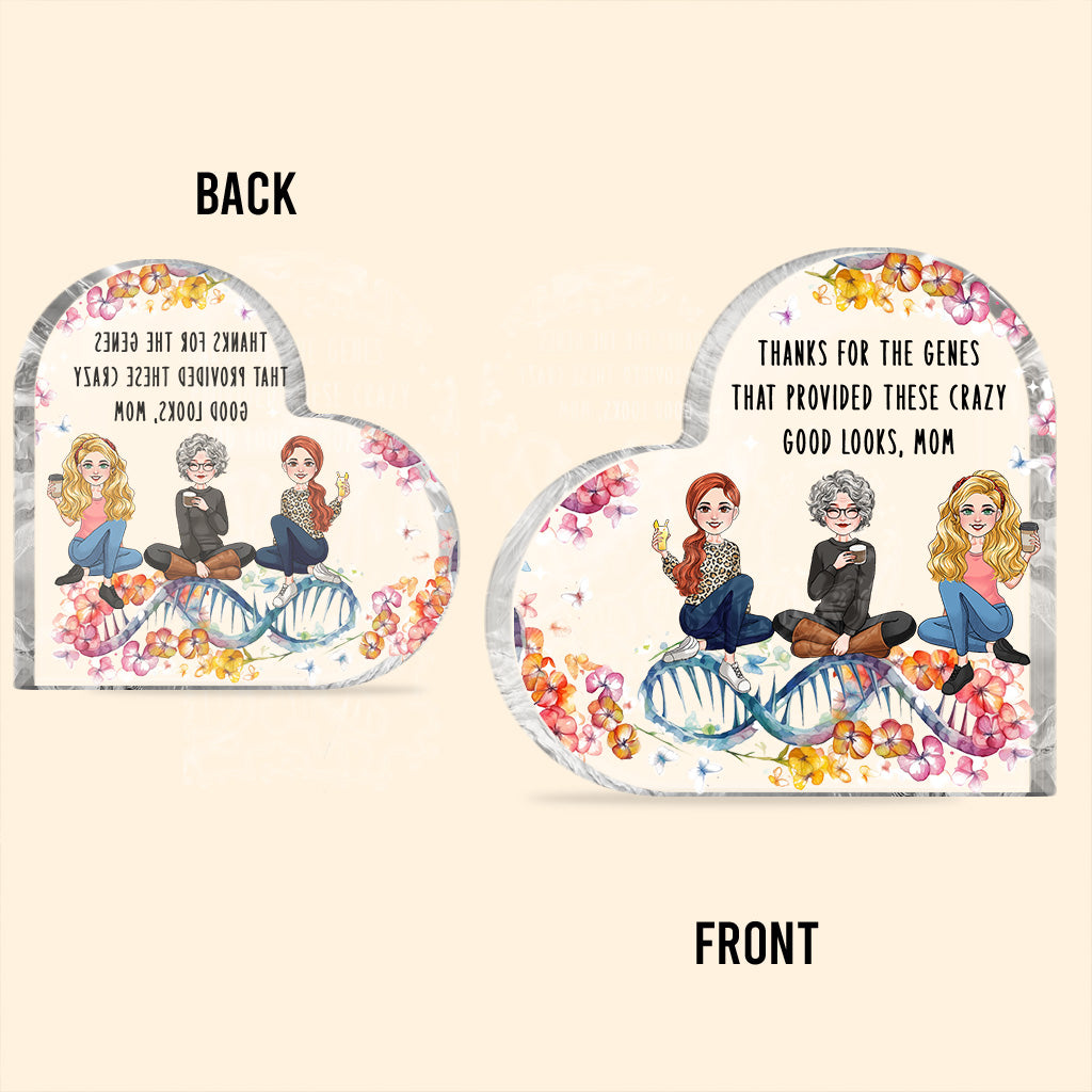 Thanks For The Genes - Personalized Mother Custom Shaped Acrylic Plaque