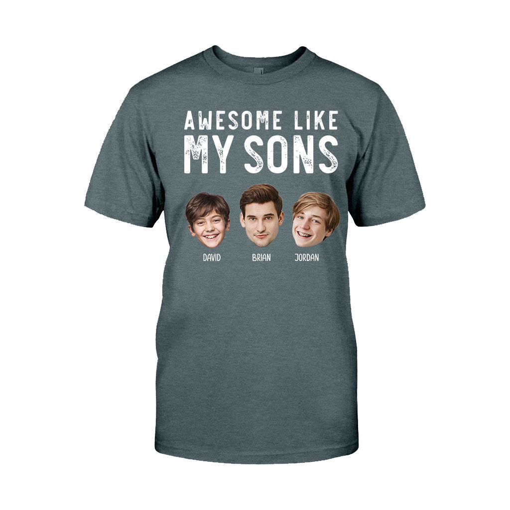 Awesome Like My Children - Personalized Father T-shirt And Hoodie