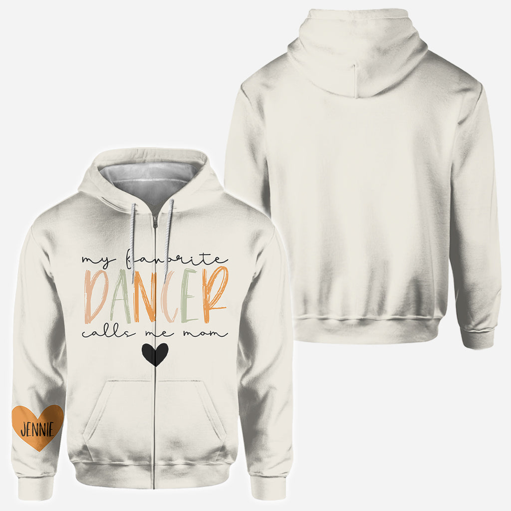 My Favorite Dancer Calls Me Mom With Any Name - Personalized Ballet All Over Shirt