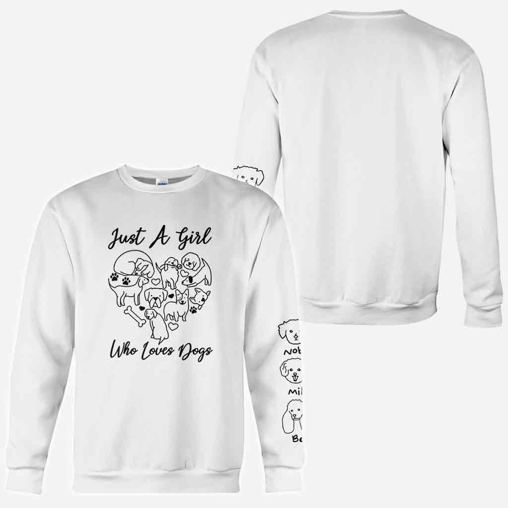 Just A Girl Who Loves Dogs - Personalized Dog All Over Shirt