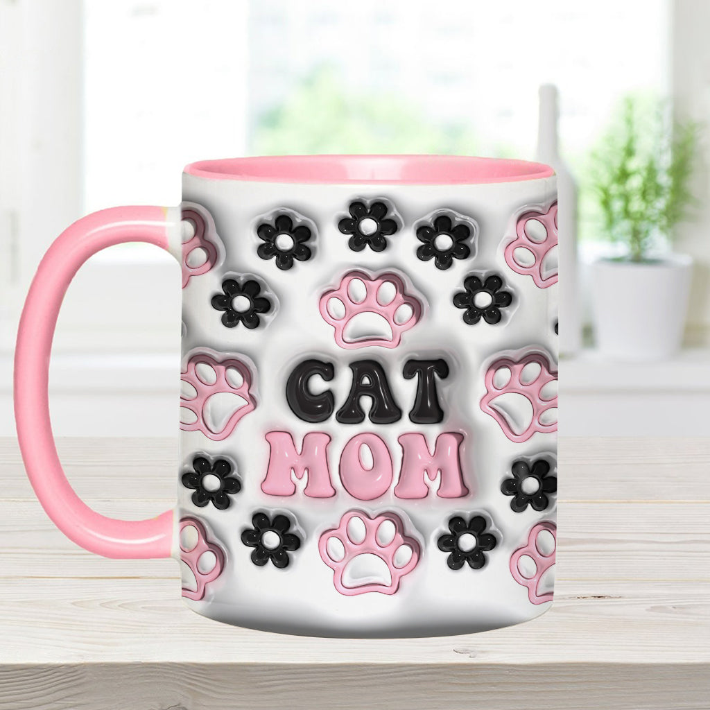 Dog Mom, Cat Mom, Dog Dad... - Personalized Dog Accent Mug