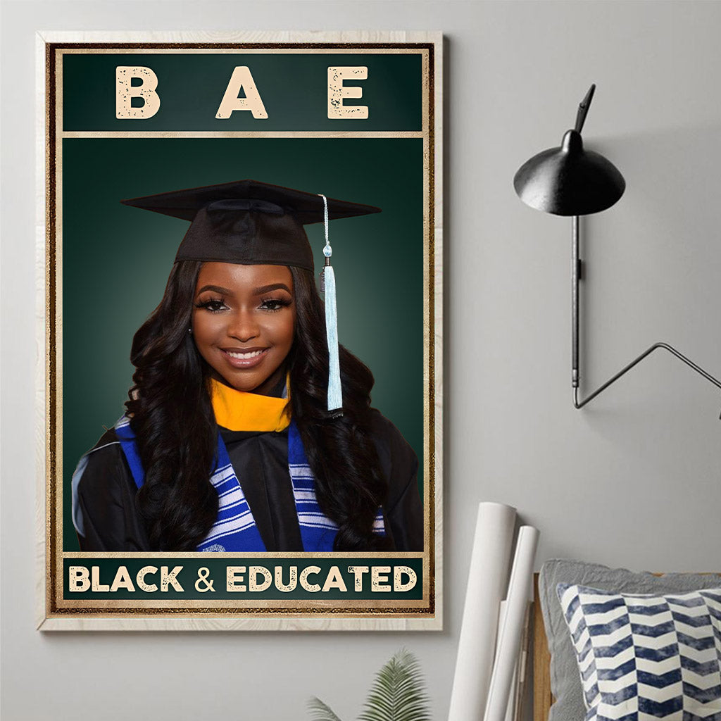 Black And Educated - Personalized African American Canvas And Poster
