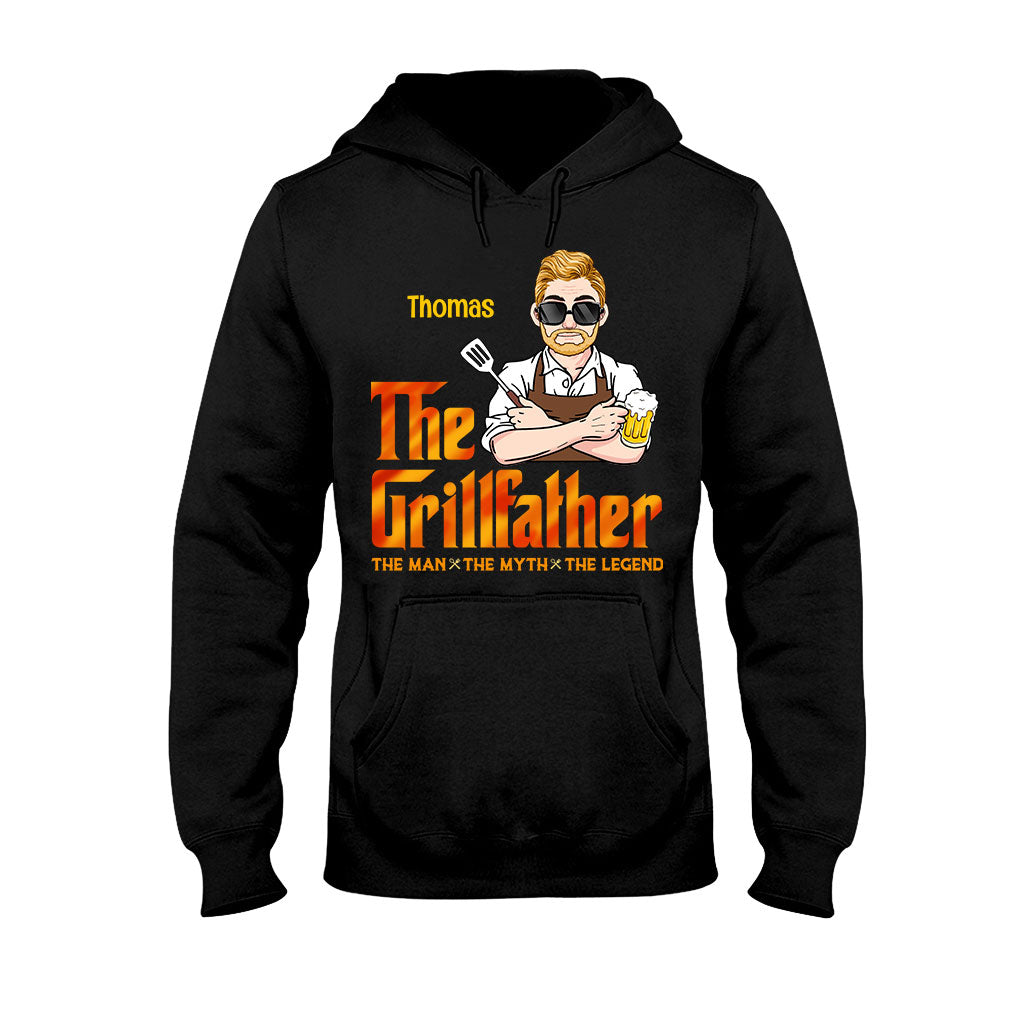 The Grillfather - Personalized Grilling T-shirt And Hoodie