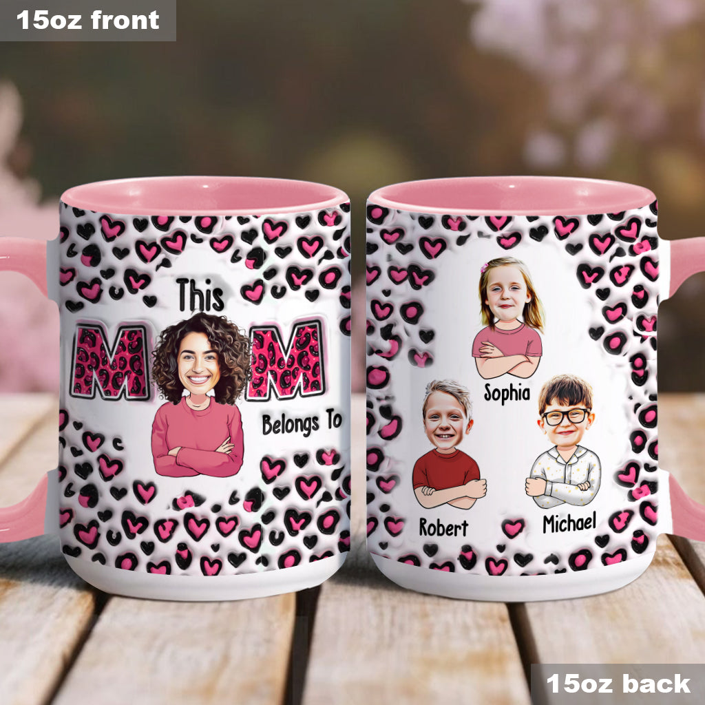 This Mom Belongs To - Personalized Mother Accent Mug