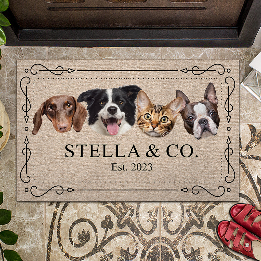 Dogs Cats Pets & Co. - Personalized Dog Doormat