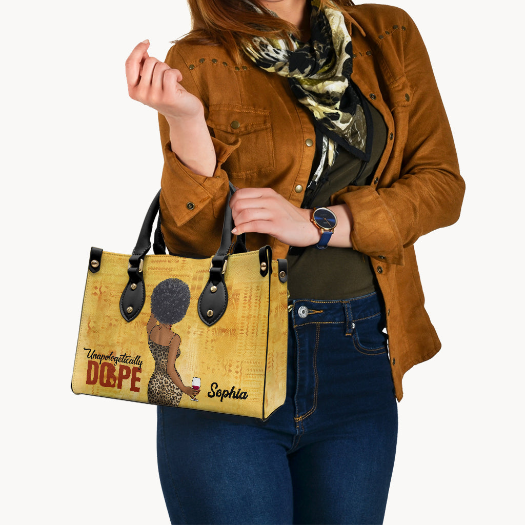 Unapologetically Dope - Personalized African American Leather Handbag