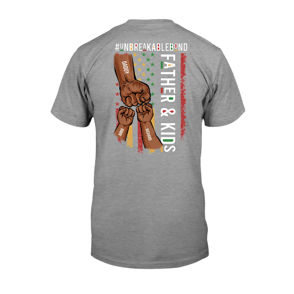 Father & Son Unbreakablebond - Personalized African American T-shirt and Hoodie