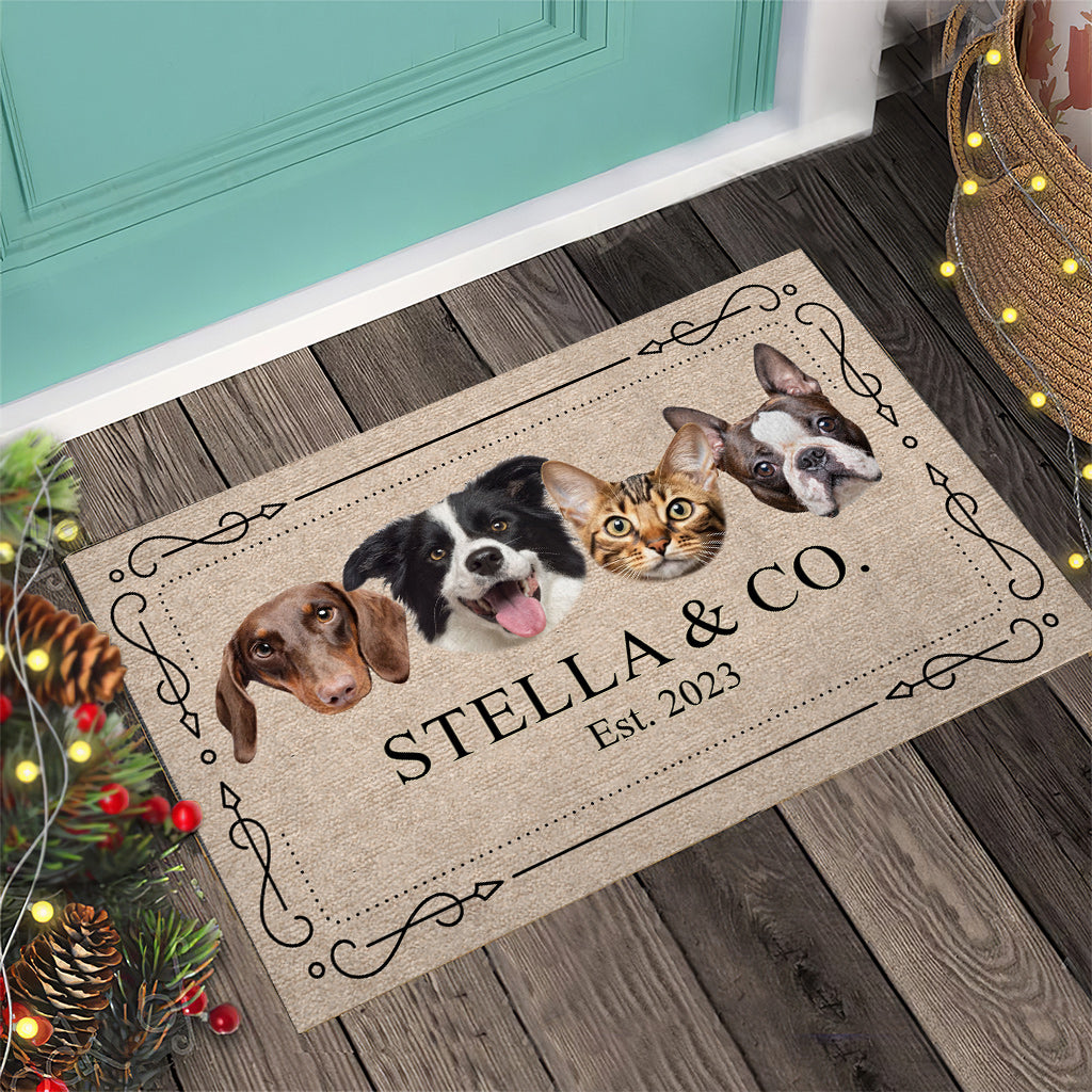 Dogs Cats Pets & Co. - Personalized Dog Doormat