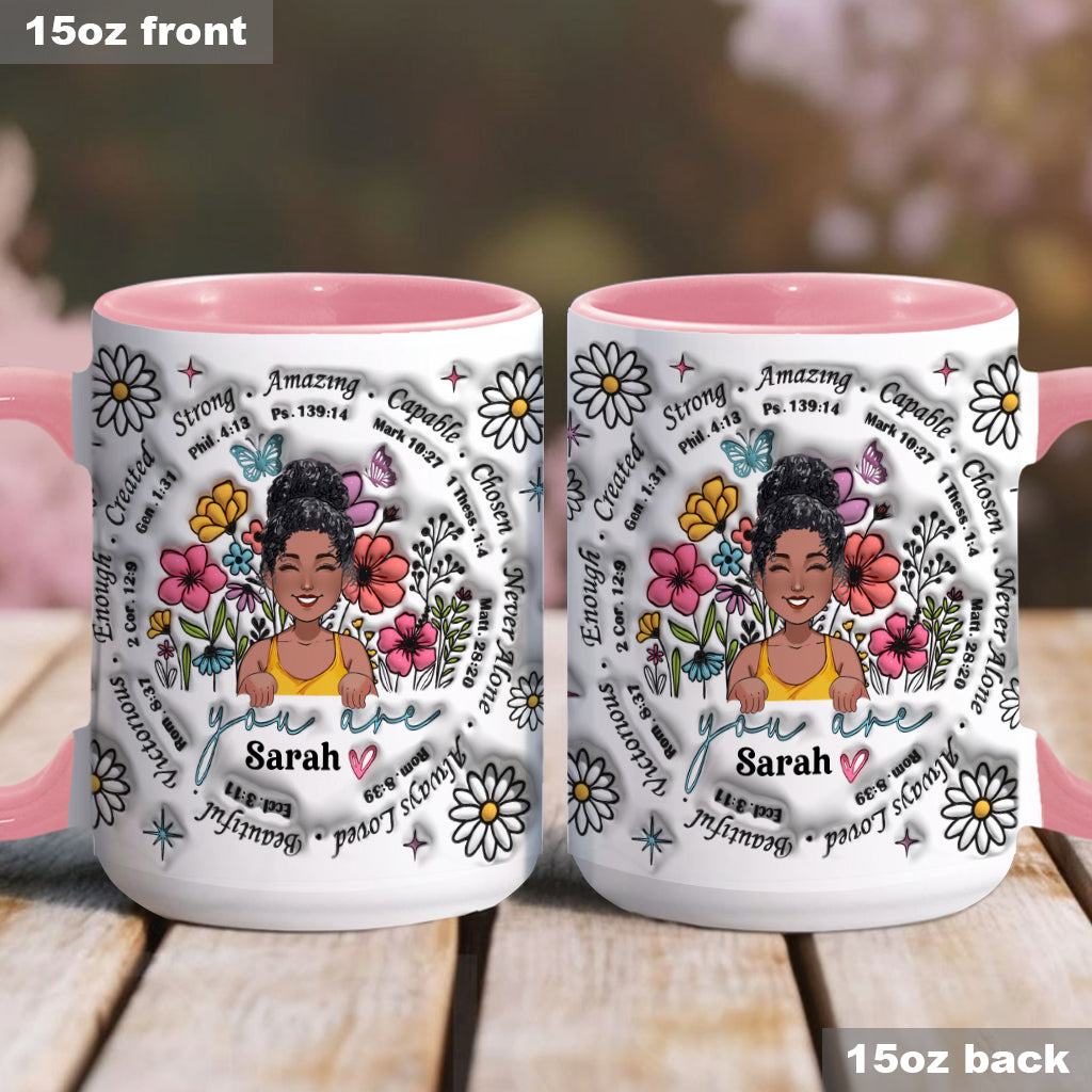 God Says You Are - Personalized African American Accent Mug