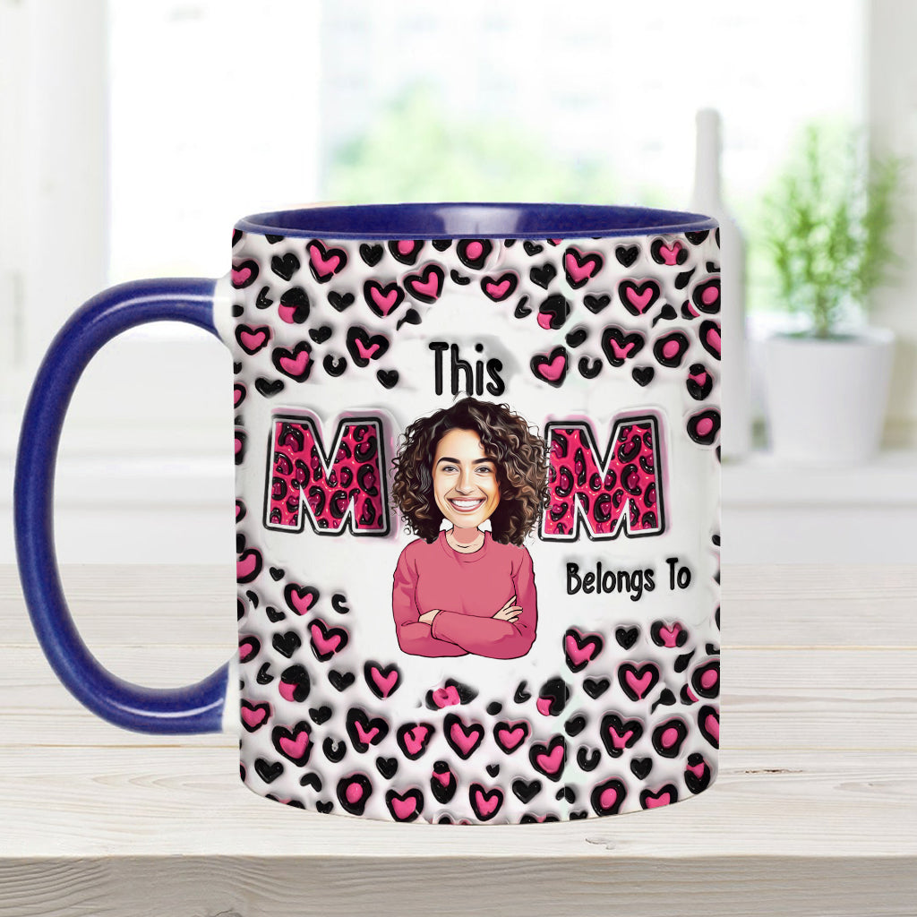 This Mom Belongs To - Personalized Mother Accent Mug