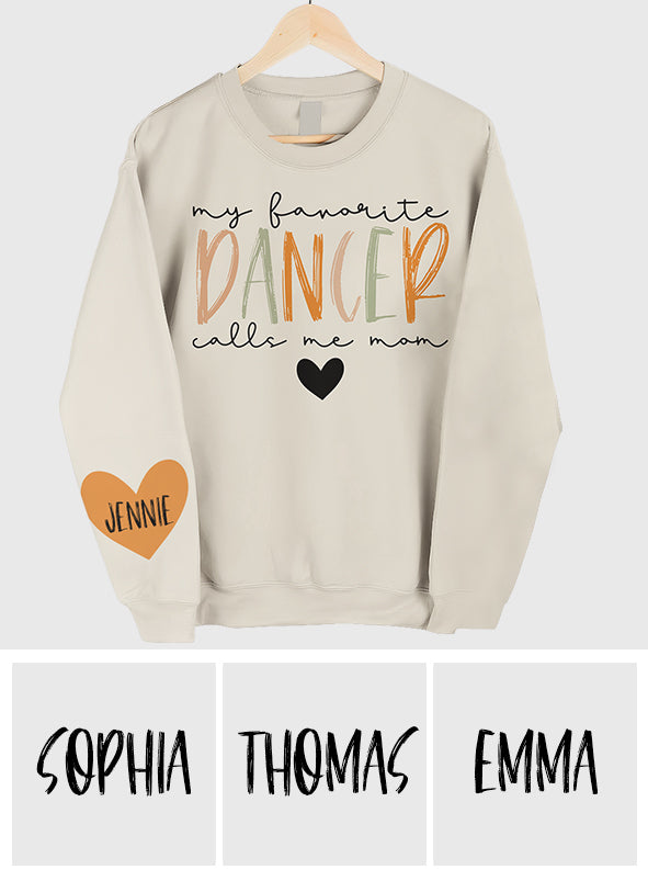 My Favorite Dancer Calls Me Mom With Any Name - Personalized Ballet All Over Shirt