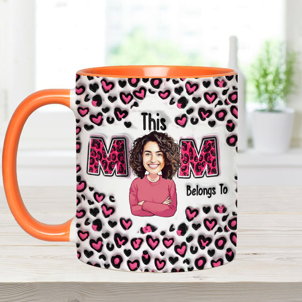 This Mom Belongs To - Personalized Mother Accent Mug