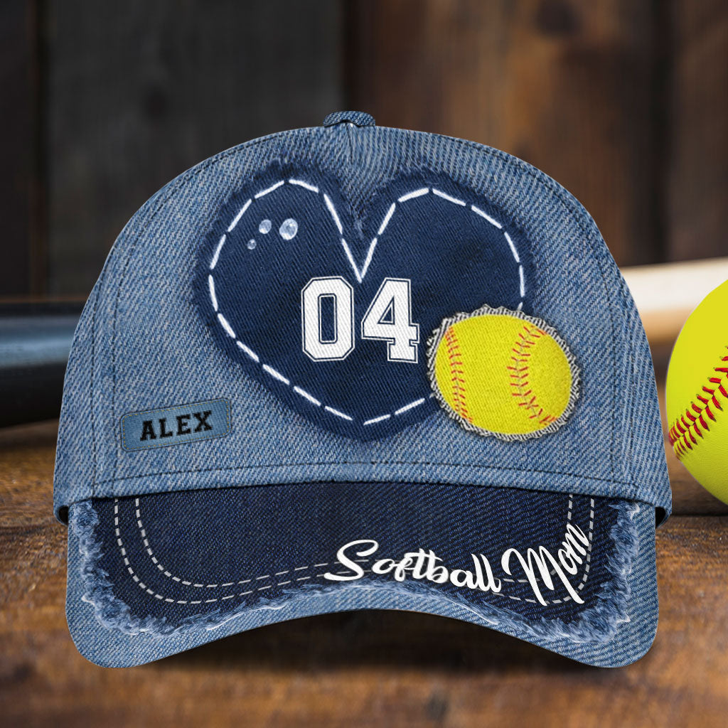 Softball Mom - Personalized Softball Classic Cap