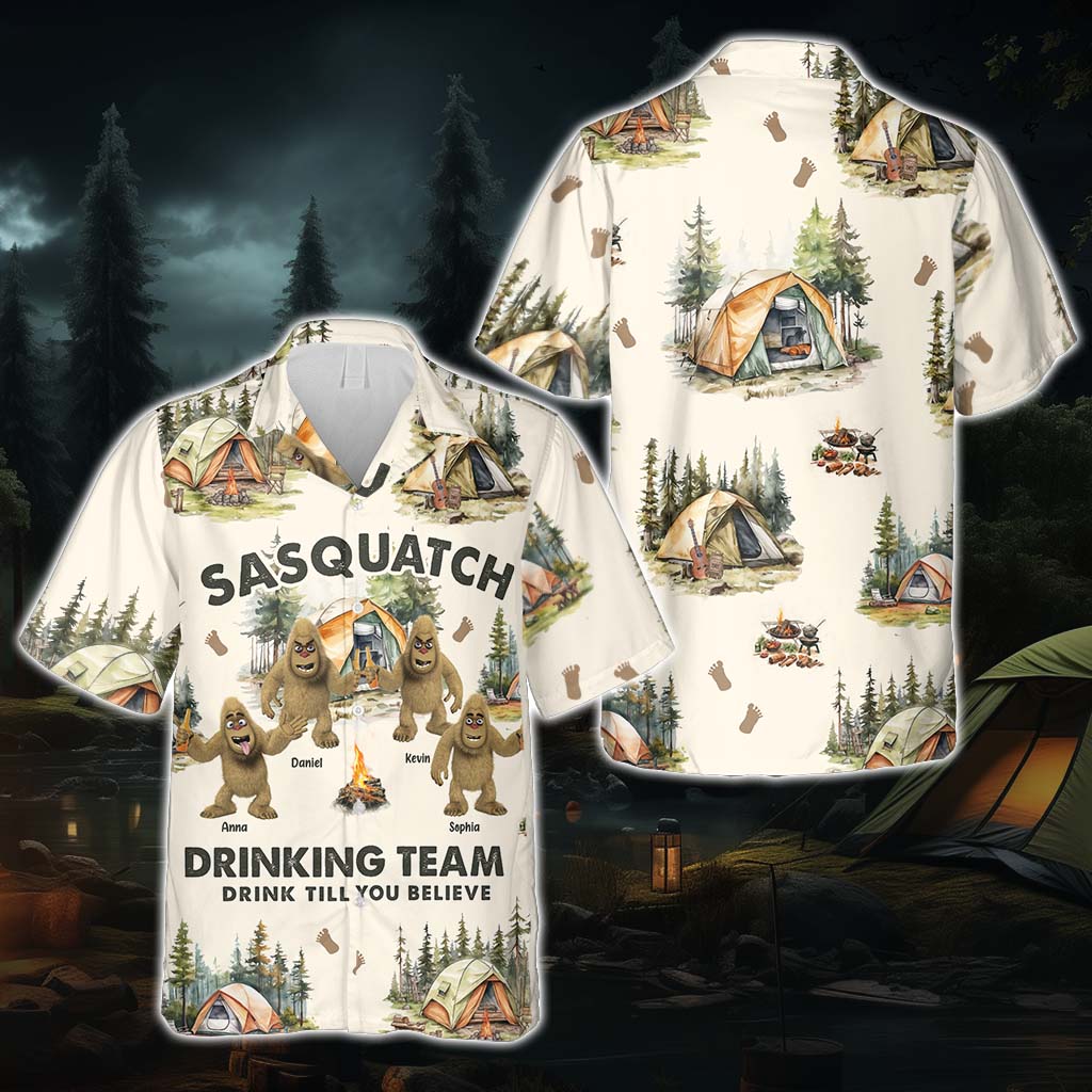 Drink Till You Believe - Personalized Camping Hawaiian Shirt