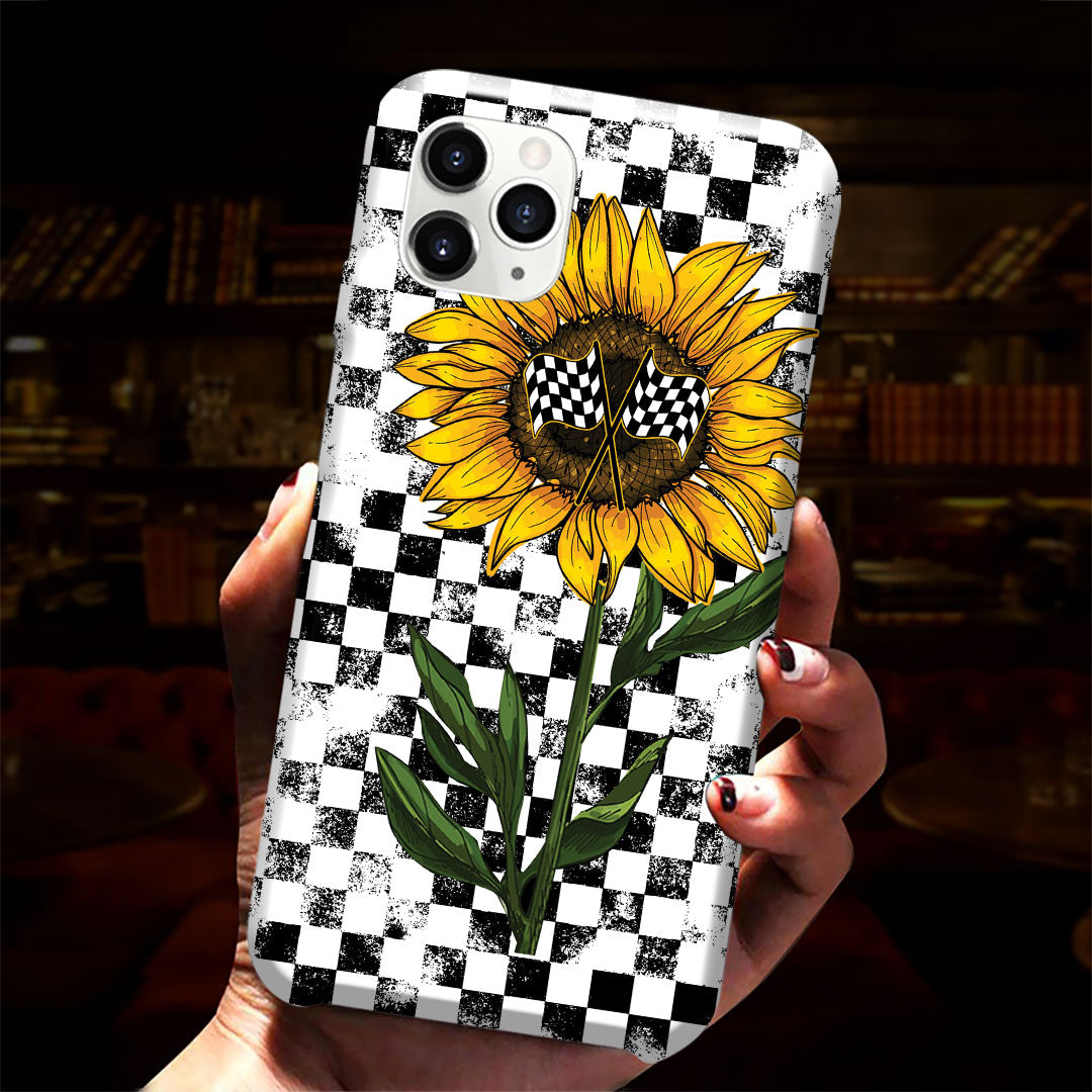 Racing Girls Love Sunflowers Phone Case